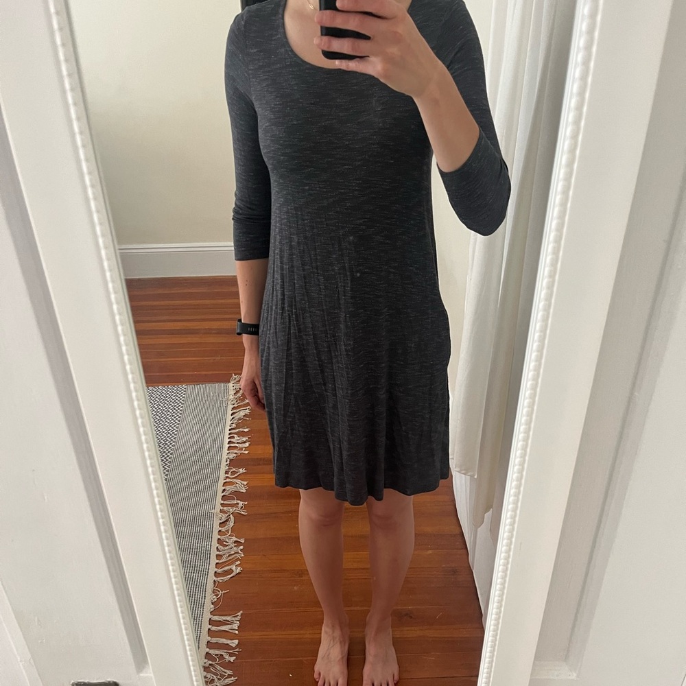 Stretchy women's 3/4 sleeve dress Gap with pockets